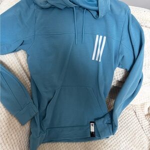 adidas Teal Hoodie with White Accents
